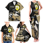 Custom AFL Collingwood NAIDOC Week Family Matching Tank Maxi Dress and Hawaiian Shirt Keep The Fire Burning Indigenous Art