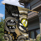 Custom AFL Collingwood NAIDOC Week Garden Flag Keep The Fire Burning Indigenous Art