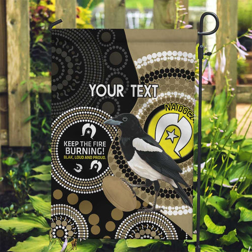 Custom AFL Collingwood NAIDOC Week Garden Flag Keep The Fire Burning Indigenous Art