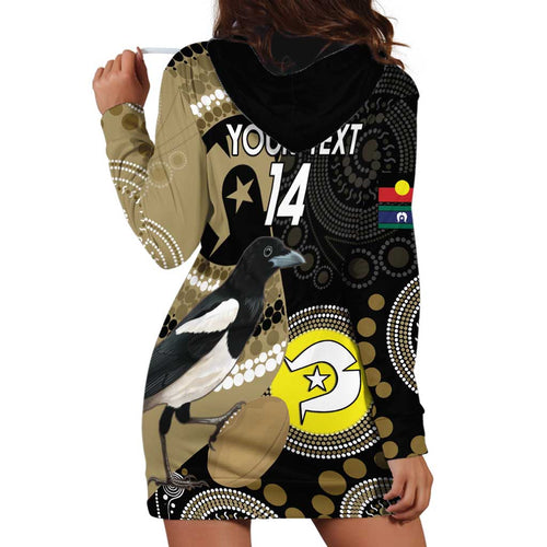 Custom AFL Collingwood NAIDOC Week Hoodie Dress Keep The Fire Burning Indigenous Art