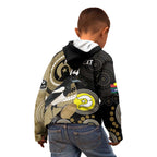 Custom AFL Collingwood NAIDOC Week Kid Hoodie Keep The Fire Burning Indigenous Art