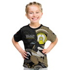 Custom AFL Collingwood NAIDOC Week Kid T Shirt Keep The Fire Burning Indigenous Art