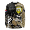 Custom AFL Collingwood NAIDOC Week Long Sleeve Shirt Keep The Fire Burning Indigenous Art