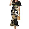 Custom AFL Collingwood NAIDOC Week Mermaid Dress Keep The Fire Burning Indigenous Art