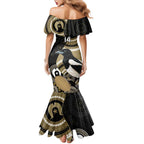 Custom AFL Collingwood NAIDOC Week Mermaid Dress Keep The Fire Burning Indigenous Art