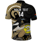 Custom AFL Collingwood NAIDOC Week Polo Shirt Keep The Fire Burning Indigenous Art