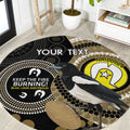 Custom AFL Collingwood NAIDOC Week Round Carpet Keep The Fire Burning Indigenous Art