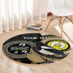 Custom AFL Collingwood NAIDOC Week Round Carpet Keep The Fire Burning Indigenous Art