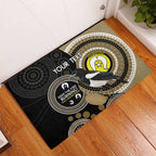 Custom AFL Collingwood NAIDOC Week Rubber Doormat Keep The Fire Burning Indigenous Art