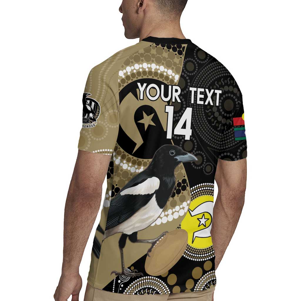 Custom AFL Collingwood NAIDOC Week Rugby Jersey Keep The Fire Burning Indigenous Art