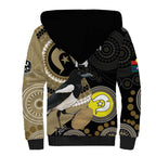 Custom AFL Collingwood NAIDOC Week Sherpa Hoodie Keep The Fire Burning Indigenous Art