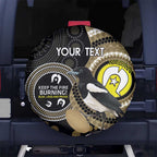 Custom AFL Collingwood NAIDOC Week Spare Tire Cover Keep The Fire Burning Indigenous Art