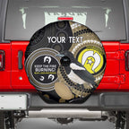 Custom AFL Collingwood NAIDOC Week Spare Tire Cover Keep The Fire Burning Indigenous Art