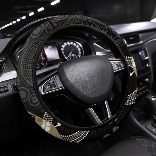 AFL Collingwood NAIDOC Week Steering Wheel Cover Keep The Fire Burning Indigenous Art