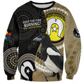 Custom AFL Collingwood NAIDOC Week Sweatshirt Keep The Fire Burning Indigenous Art