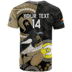 Custom AFL Collingwood NAIDOC Week T Shirt Keep The Fire Burning Indigenous Art
