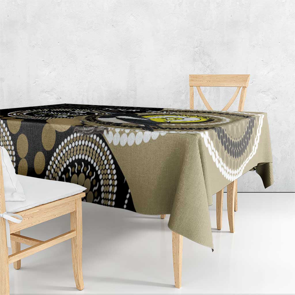 Custom AFL Collingwood NAIDOC Week Tablecloth Keep The Fire Burning Indigenous Art
