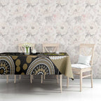 Custom AFL Collingwood NAIDOC Week Tablecloth Keep The Fire Burning Indigenous Art