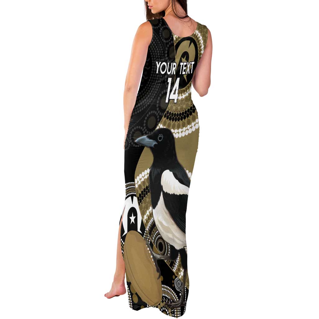 Custom AFL Collingwood NAIDOC Week Tank Maxi Dress Keep The Fire Burning Indigenous Art