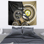 Custom AFL Collingwood NAIDOC Week Tapestry Keep The Fire Burning Indigenous Art