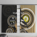 Custom AFL Collingwood NAIDOC Week Window Curtain Keep The Fire Burning Indigenous Art