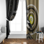 Custom AFL Collingwood NAIDOC Week Window Curtain Keep The Fire Burning Indigenous Art