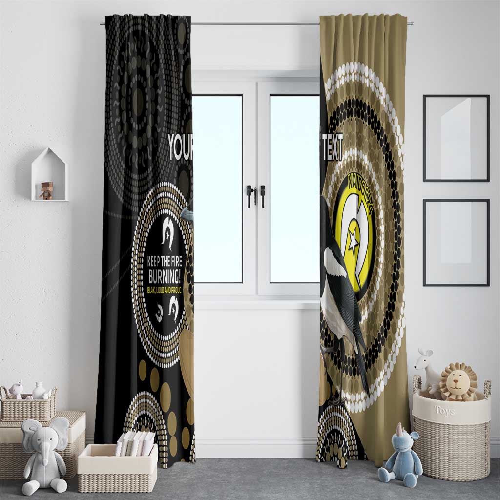 Custom AFL Collingwood NAIDOC Week Window Curtain Keep The Fire Burning Indigenous Art