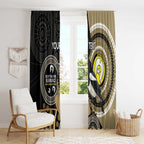 Custom AFL Collingwood NAIDOC Week Window Curtain Keep The Fire Burning Indigenous Art
