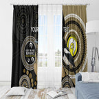 Custom AFL Collingwood NAIDOC Week Window Curtain Keep The Fire Burning Indigenous Art