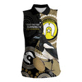 Custom AFL Collingwood NAIDOC Week Women Sleeveless Polo Shirt Keep The Fire Burning Indigenous Art