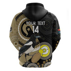 Custom AFL Collingwood NAIDOC Week Zip Hoodie Keep The Fire Burning Indigenous Art