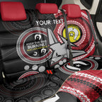 Custom AFL Essendon NAIDOC Week Back Car Seat Cover Keep The Fire Burning Indigenous Art