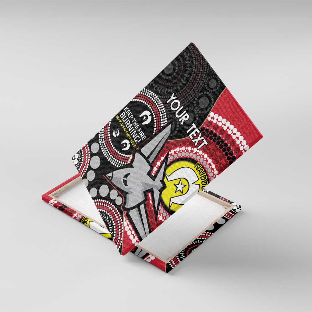 Custom AFL Essendon NAIDOC Week Canvas Wall Art Keep The Fire Burning Indigenous Art