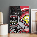 Custom AFL Essendon NAIDOC Week Canvas Wall Art Keep The Fire Burning Indigenous Art
