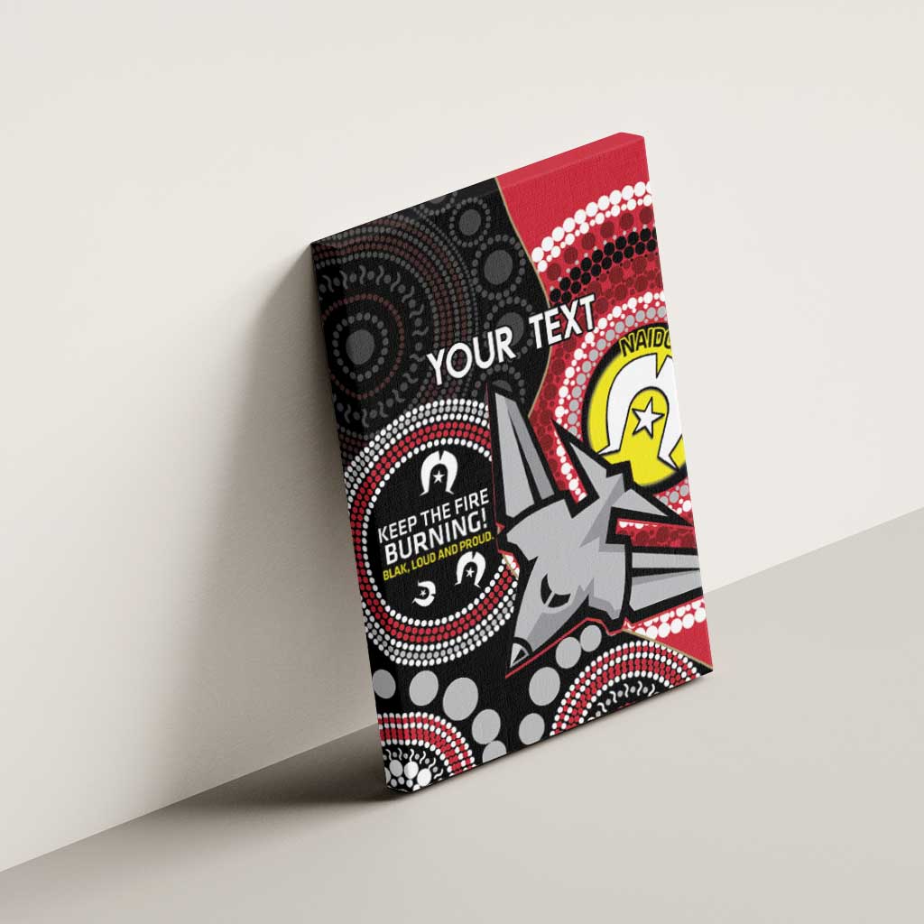 Custom AFL Essendon NAIDOC Week Canvas Wall Art Keep The Fire Burning Indigenous Art