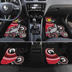 Custom AFL Essendon NAIDOC Week Car Mats Keep The Fire Burning Indigenous Art