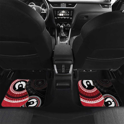 Custom AFL Essendon NAIDOC Week Car Mats Keep The Fire Burning Indigenous Art