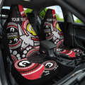 Custom AFL Essendon NAIDOC Week Car Seat Cover Keep The Fire Burning Indigenous Art