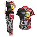 Custom AFL Essendon NAIDOC Week Couples Matching Tank Maxi Dress and Hawaiian Shirt Keep The Fire Burning Indigenous Art
