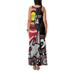 Custom AFL Essendon NAIDOC Week Family Matching Tank Maxi Dress and Hawaiian Shirt Keep The Fire Burning Indigenous Art