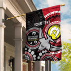 Custom AFL Essendon NAIDOC Week Garden Flag Keep The Fire Burning Indigenous Art
