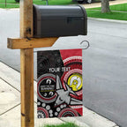 Custom AFL Essendon NAIDOC Week Garden Flag Keep The Fire Burning Indigenous Art