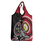 Custom AFL Essendon NAIDOC Week Grocery Bag Keep The Fire Burning Indigenous Art