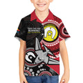 Custom AFL Essendon NAIDOC Week Kid Hawaiian Shirt Keep The Fire Burning Indigenous Art