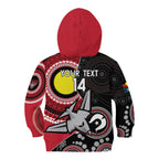 Custom AFL Essendon NAIDOC Week Kid Hoodie Keep The Fire Burning Indigenous Art