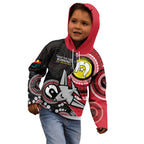 Custom AFL Essendon NAIDOC Week Kid Hoodie Keep The Fire Burning Indigenous Art