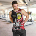 Custom AFL Essendon NAIDOC Week Men Tank Top Keep The Fire Burning Indigenous Art