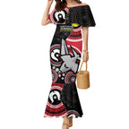 Custom AFL Essendon NAIDOC Week Mermaid Dress Keep The Fire Burning Indigenous Art