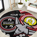 Custom AFL Essendon NAIDOC Week Round Carpet Keep The Fire Burning Indigenous Art
