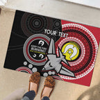 Custom AFL Essendon NAIDOC Week Rubber Doormat Keep The Fire Burning Indigenous Art